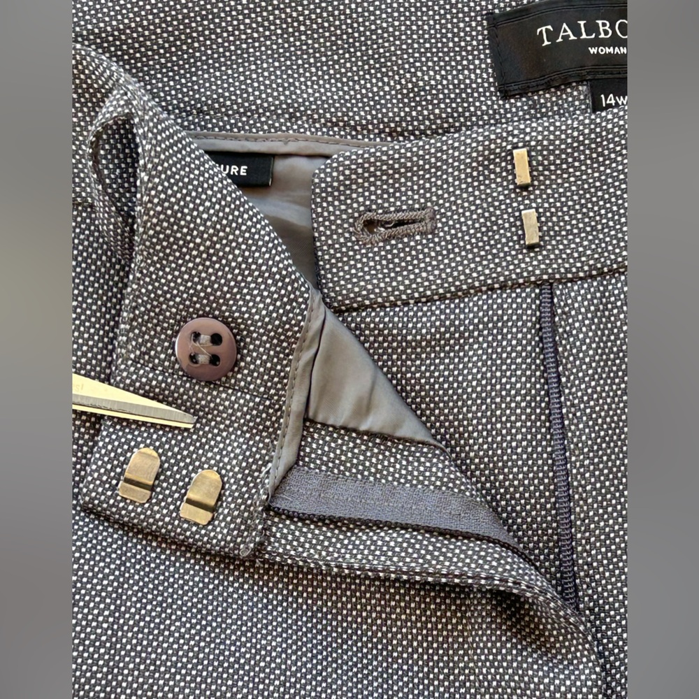 Talbots‎ Women’s Wool Blend Signature Trousers Lined Size 14W - Picture 8 of 11